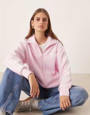 adidas Originals adidas Originals Firebird mohair track top in pink
