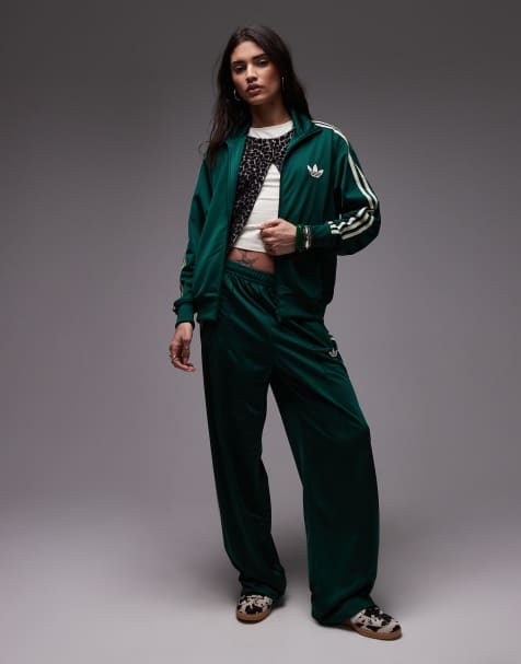 adidas Originals – Firebird – Mörkgrönt träningsset, exklusivt hos ASOS - view 1