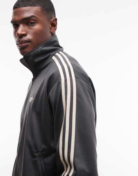 adidas Originals - Firebird - Mørkegrå træningsjakke - Kun hos ASOS - view 1