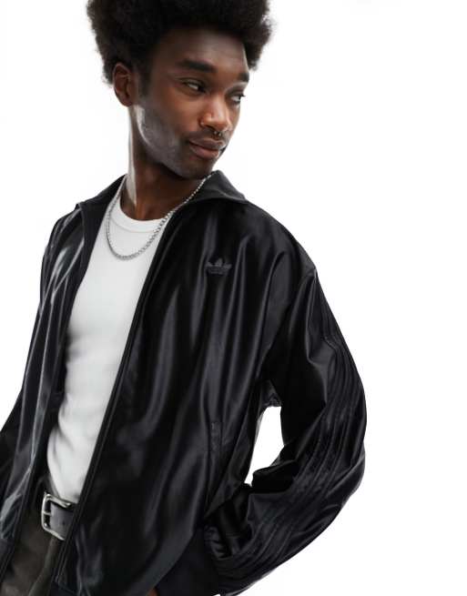 adidas Originals – Firebird – Oversize-Trainingsoberteil in Schwarz