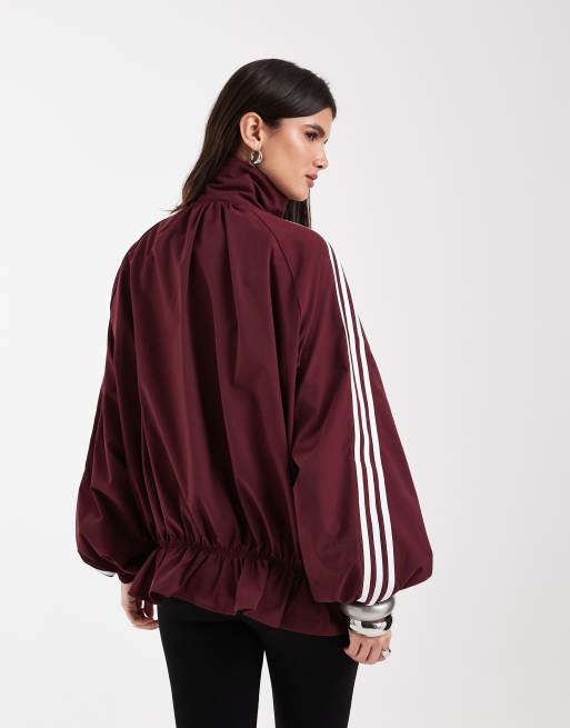 adidas Originals - Firebird - Oversized trainingstop in rood, 4 van 4