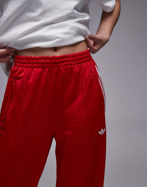 adidas Originals - Firebird - Pantalon de jogging ample - Rouge, 4 de 5