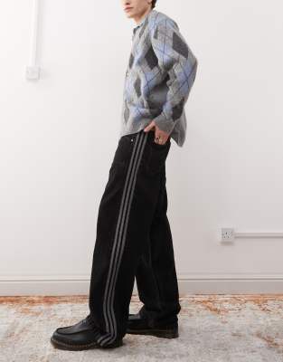 adidas Originals - Firebird - Pantalon de survêtement en denim - Noir
