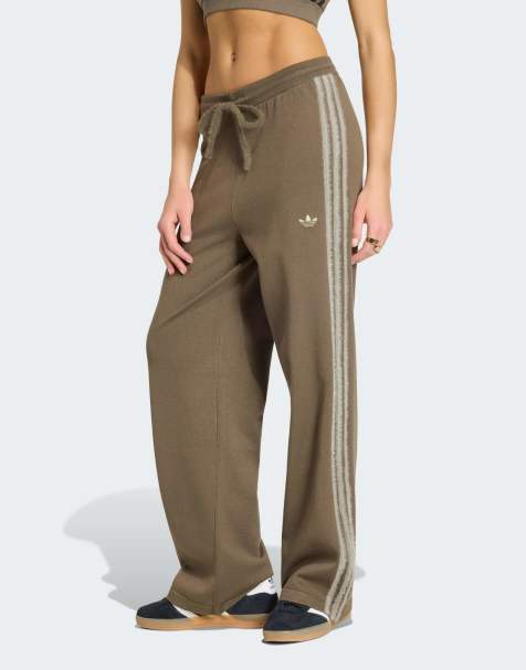 adidas Originals - Firebird - Pantalon de survêtement en maille - Marron et galet argenté - view 1