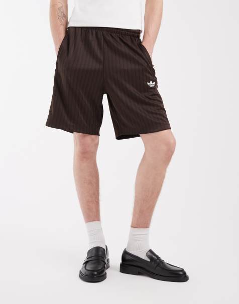 adidas Originals - Firebird - Pantaloncini marrone caffè - view 1