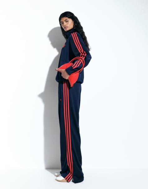 adidas Originals Firebird pantaloni della tuta in navy e rosso - in esclusiva per ASOS - view 1