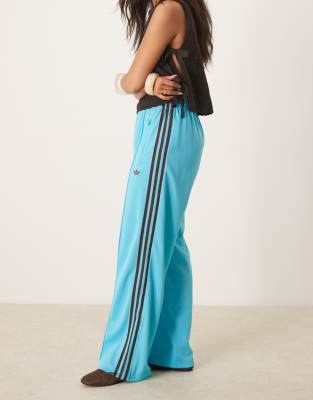 adidas Originals - Firebird - Pantaloni della tuta larghi blu e marroni - view 1