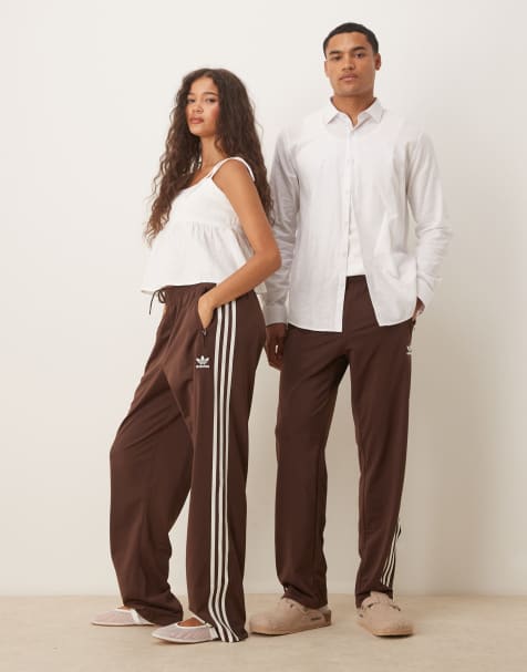 adidas Originals - Firebird - Pantaloni sportivi marroni - view 1