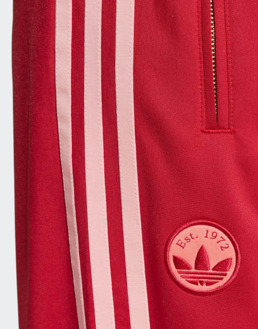 adidas Originals Firebird Pantaloni sportivi rossi con stemma