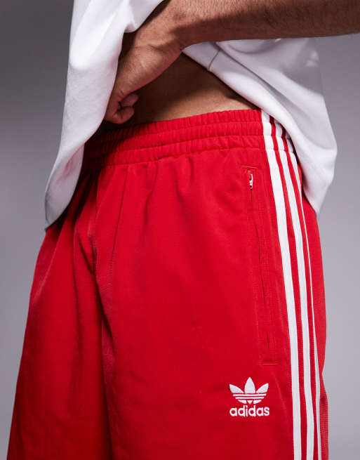 adidas Originals Firebird shorts in red