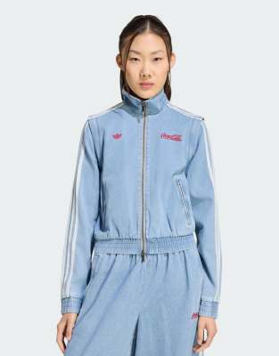 Originals - Firebird - Regular-Fit-Trainingsjacke aus hellem Denim-Blau Blau 2XS