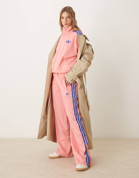 adidas Originals Firebird Loose track pants in pink 