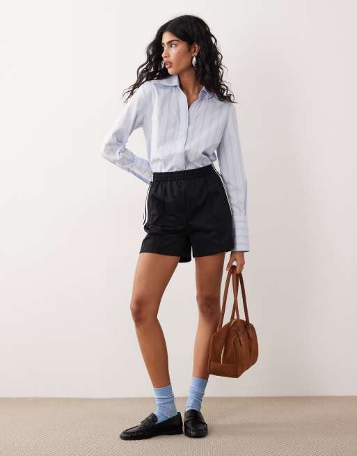 adidas Originals firebird shorts in black