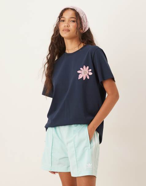 adidas Originals – Firebird – Shorts in Blau - view 1