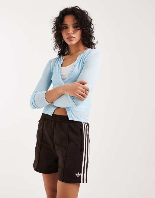 adidas Originals – Firebird – Shorts in Braun und Rosa, 5 von 5