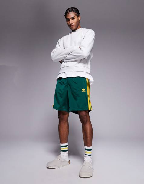 adidas Originals Firebird shorts in green - view 1