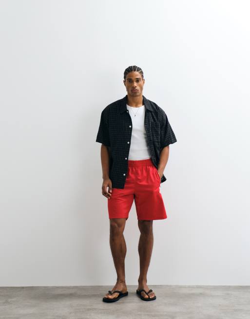 adidas Originals – Firebird – Shorts in Rot, 3 von 5
