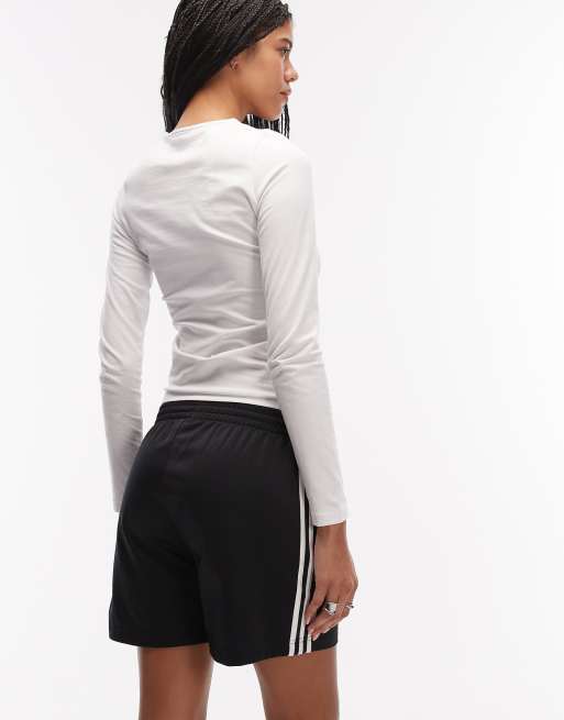 adidas Originals – Firebird – Shorts in Schwarz und Weiß, 5 von 5