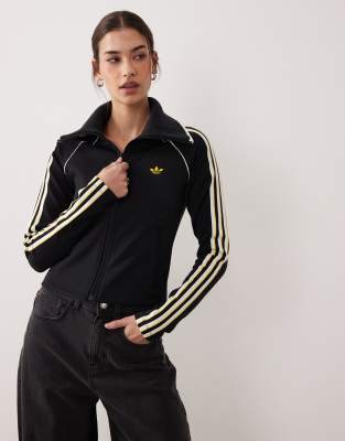 adidas Originals - Firebird - Slim-Fit-Trainingsjacke in Schwarz