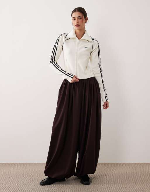 adidas Originals – Firebird – Slim-Fit-Trainingsjacke in Wollweiß, 2 von 4