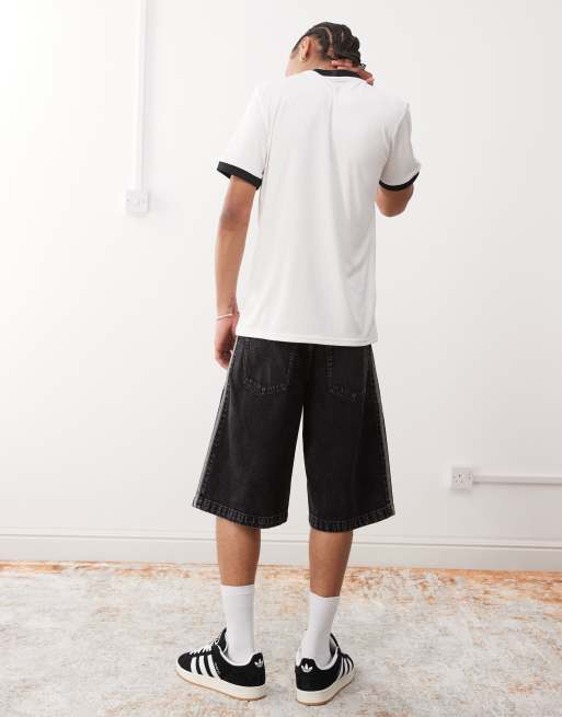 adidas Originals - Firebird - Sorte denimshorts , 4 af 5