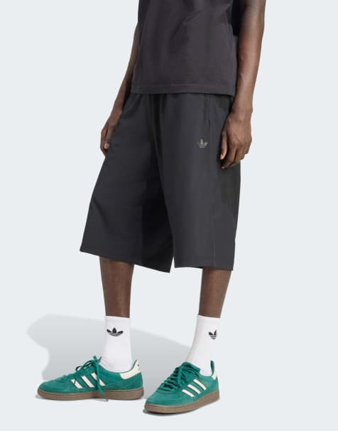 adidas Originals - Firebird - Sorte oversized shorts i nylon - view 1
