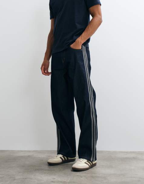 adidas Originals Firebird Straight-Leg-Jeans in Indigo-Waschung - view 1