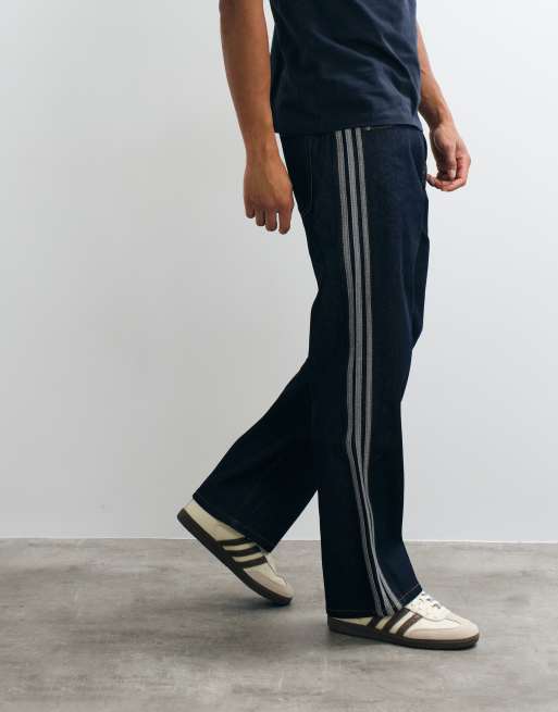 adidas Originals Firebird Straight-Leg-Jeans in Indigo-Waschung, 2 von 5