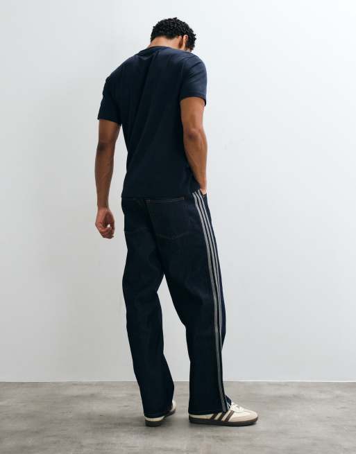 adidas Originals Firebird Straight-Leg-Jeans in Indigo-Waschung, 4 von 5