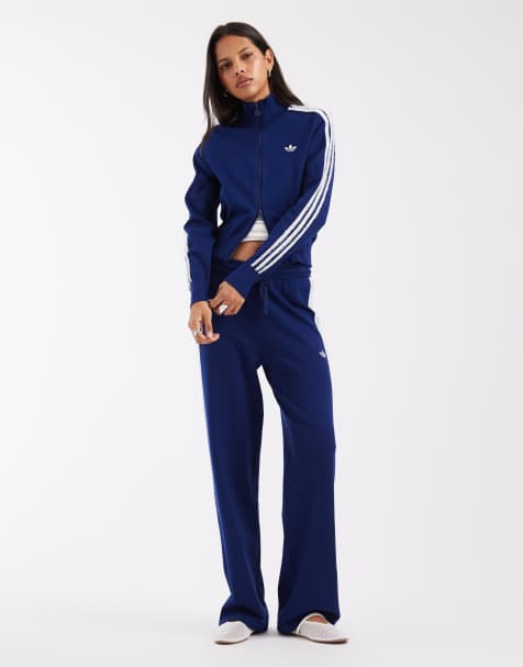 adidas Originals Firebird Strick-Tracktop in Marineblau - view 1