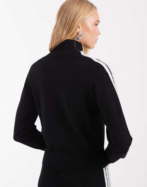 adidas Originals Firebird Strick-Tracktop in Schwarz, 4 von 4