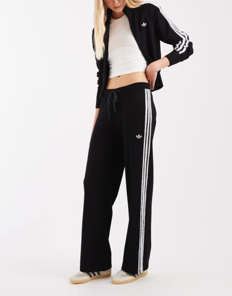 adidas Originals Firebird Strick-Trainingshose in Schwarz - view 1