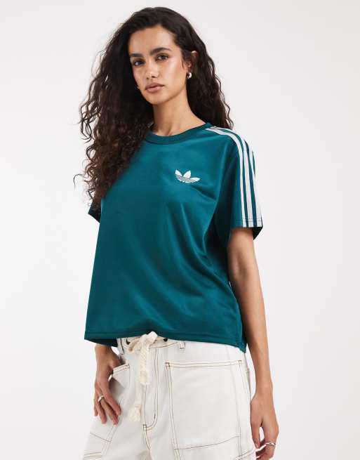 adidas Originals Firebird T-Shirt in Grün, 2 von 4