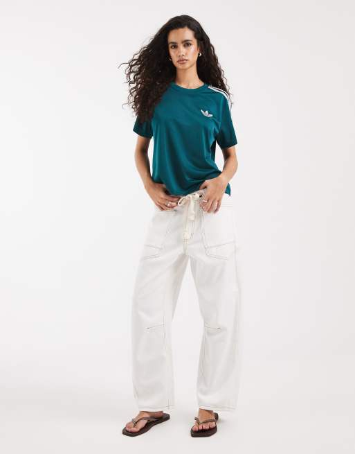 adidas Originals Firebird T-Shirt in Grün, 3 von 4