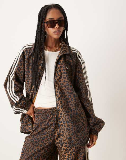 adidas Originals – Firebird – Top dresowy oversize w cętki - view 1