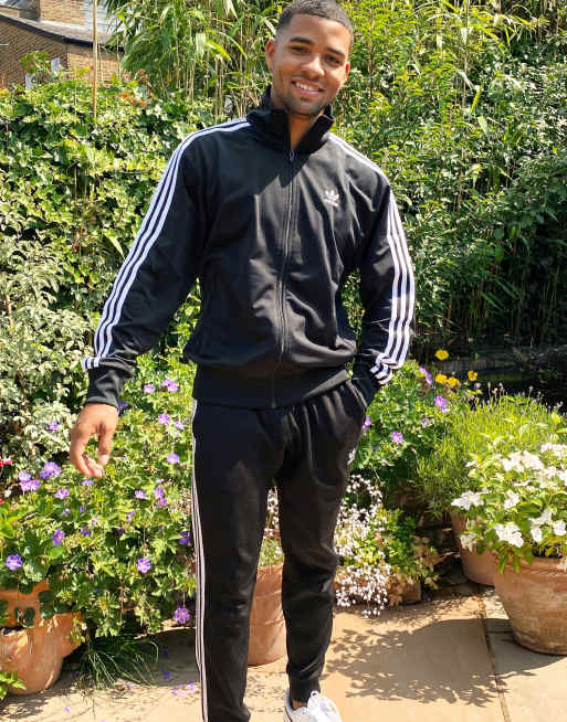 adidas Originals firebird track jacket in black