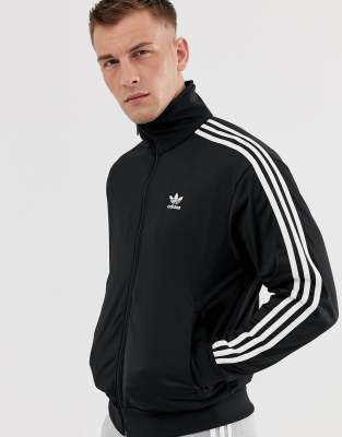 adidas firebird track top black