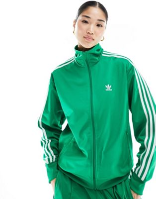 adidas Originals firebird track jacket in green | ASOS