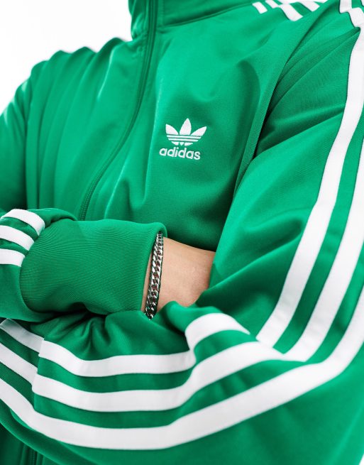 adidas Originals firebird track jacket in green ASOS