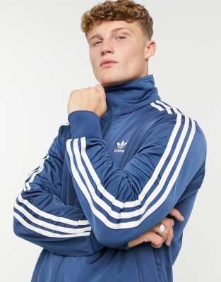 Adidas Originals Adicolor Firebird Zipped Sweatshirt In Blue