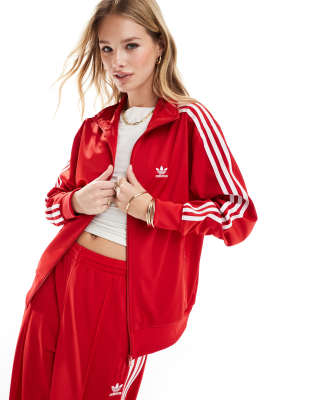 adidas Originals firebird track jacket in red