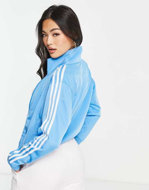 Baby blue best sale adidas track jacket