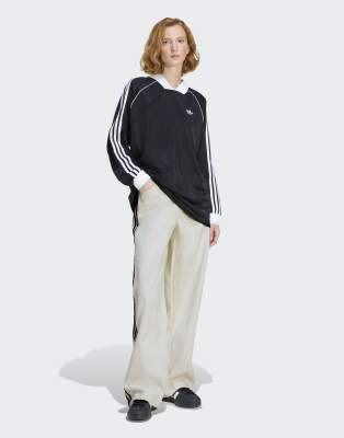 adidas Originals Firebird track pant denim in cloud white