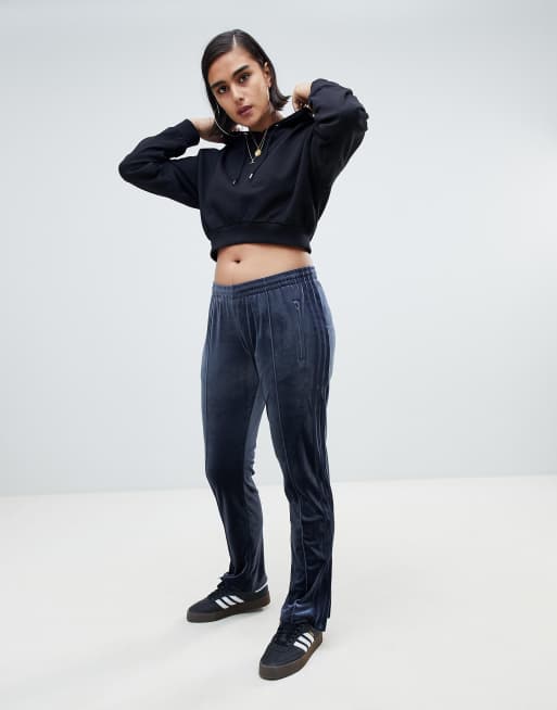 adidas Originals Firebird Track Pant In Navy Velvet