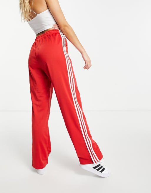 adidas Graphics Floral Firebird Track Pants - Red, Women's Lifestyle