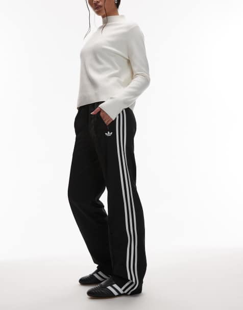 adidas Originals Firebird track pants in black and white - view 1