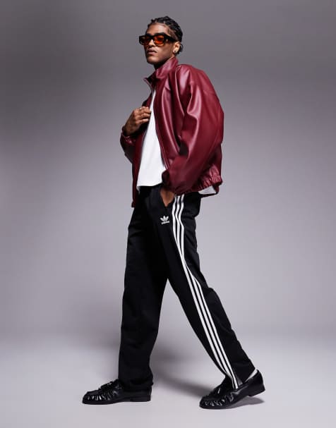 adidas Originals Firebird track pants in black
