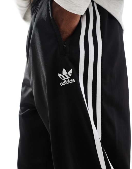 Adidas black warm up pants sales