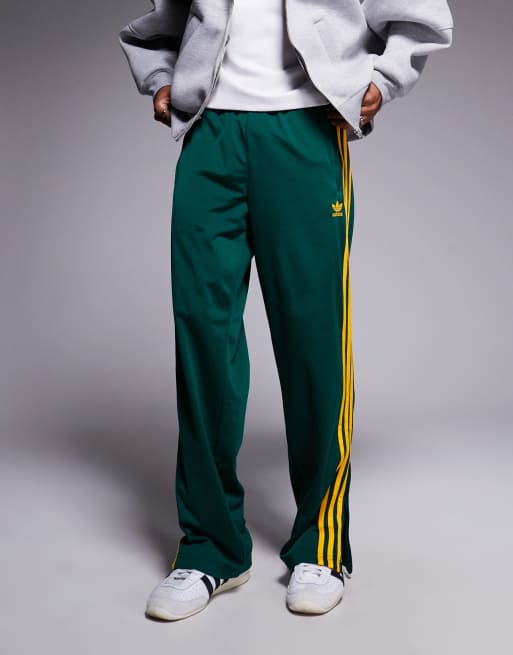 adidas FIREBIRD TRACK PANTS グリーン Buy adidas Green Straight Firebird 3 Stripe Straight