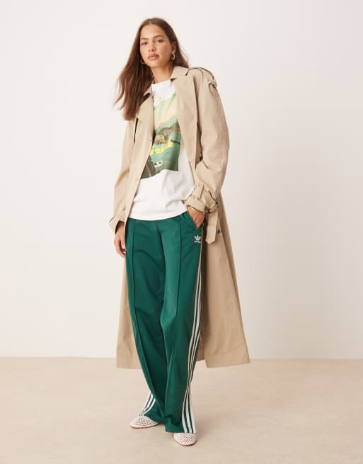 adidas Originals Firebird track pants in green